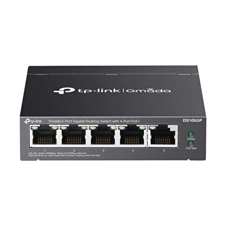 ONTECH - Tp-lınk Omada Ds105gp 4 Port Gıgabıt + 1 Port Gıgabıt Uplınk 65w Poe Yönetilemez Swıtch