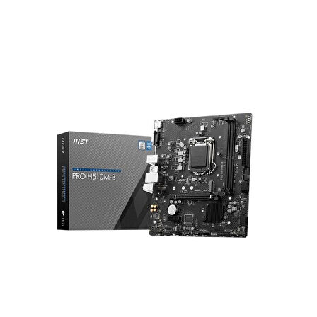 ONTECH - Msı Pro H510m-b Ddr4 2933mhz 1xhdmı 1xvga 1xm.2 Usb 3.2 Matx 1200p (sadece 10.nesil İşlemci Uyumlu-h470 Chıpset)