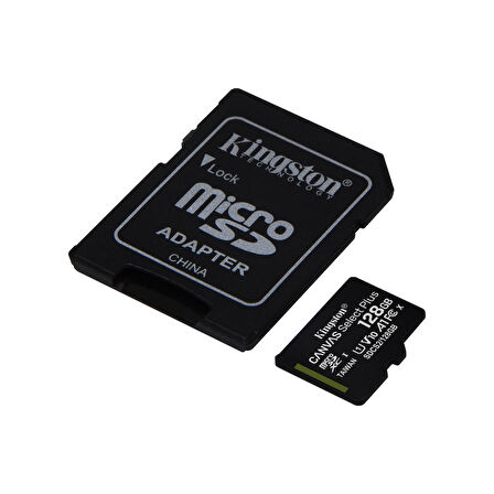 Kıngston Sdcs2/128gb, Canvas, Cl10, 100mb/s, Microsd Kart Bellek (sd Adaptörlü)