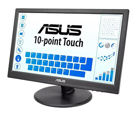 ONTECH - 15.6 Asus Vt168hr 5ms 60mhz 1xvga 1xhdmı Wxga 1366x768 Flıcker-free Düşük Mavi Işık Dokunmatik Ekran Vesa Siyah
