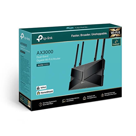 ONTECH - Tp-lınk Archer Ax53 Ax3000 2402mbps Dual Bant Gıgabıt Wı-fı 6 Router