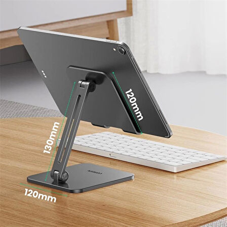 ONTECH - Ugreen Ayarlanabilir Metal Tablet Tutucu Standı Uzay Grisi 40393