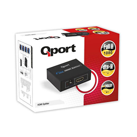 ONTECH - Qport Q-spl4 Full Hd 1 Giriş 4çıkışlı Hdmı Splıtter (sinyal Çoğaltıcı)