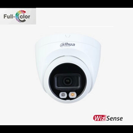 Dahua  Ipc-hdw2249t-s-ıl  2mpix, Full Color, 2,8mm Lens,h265+, 30mt Gece Görüşü, Ip67, Dahili Mikrofon, Poe Dome Ip Kamera