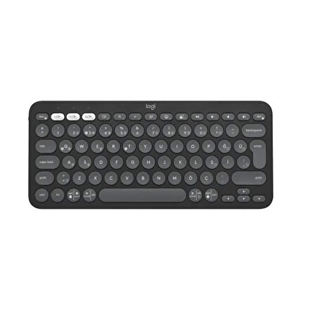 ONTECH - Logıtech K380s Pebble Keys 2 Çoklu Cihaz Özellikli Bluetooth Türkçe Q Klavye Gri 920-011859