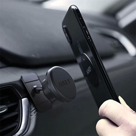 ONTECH - Aukey Hd-c13-bk Güçlü Yapışkan Ve Mıknatıslı Araç İçi Telefon Tutucu