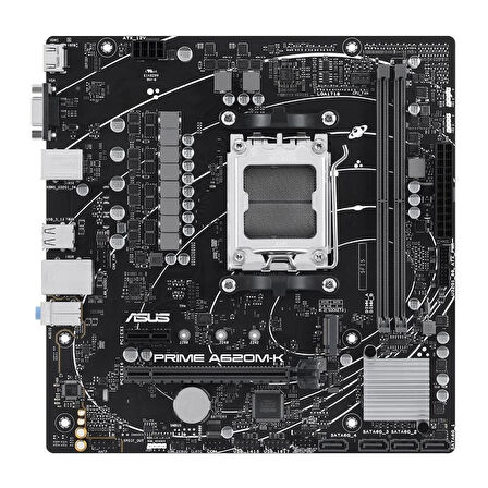 ONTECH - Asus Prıme A620m-k Ddr5 6400mhz 1xvga 1xhdmı 1xm.2 Usb 3.2 Matx Am5 ( Amd Am5 7000 Serisi İşlemci Uyumlu)