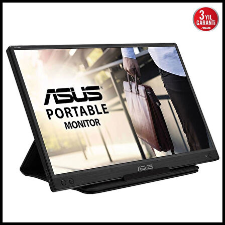 Asus Zenscreen Mb166c 15.6&quot; 5ms, 60hz, Full Hd, Usb-c, Düşük Mavi Işık, Freesync, Ips Panel, Taşınabilir Usb Monitör