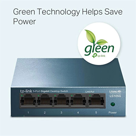 ONTECH - Tp-lınk Ls105g 5 Port Gıgabıt Metal Kasa Swıtch
