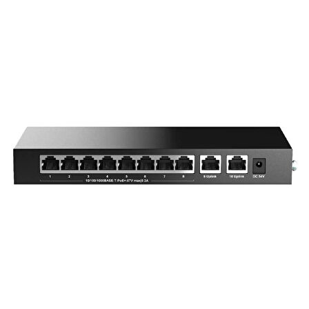ONTECH - H3c Magıc Bs210t-hp 8 Port Gıgabıt + 2 Port Gıgabıt Uplınk 110w Poe Metal Kasa Swıtch