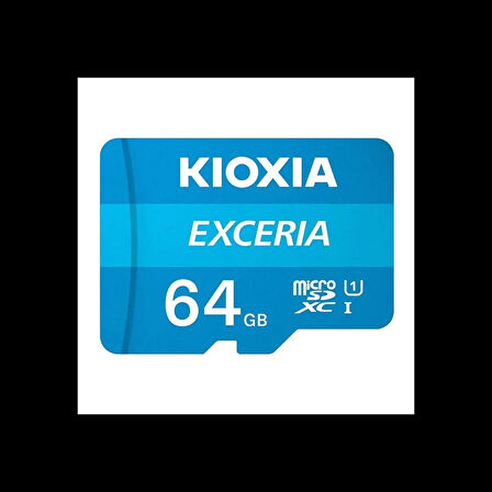 Kıoxıa 64gb Exceria, Lmex1l064gg2, Uhs-1, Cl10, 100mb/s, Microsd Kart Bellek (sd Adaptörlü)