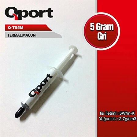 ONTECH - Qport Q-t55m 5 Gram 5w/m-k 2.7/cm3 Termal Macun