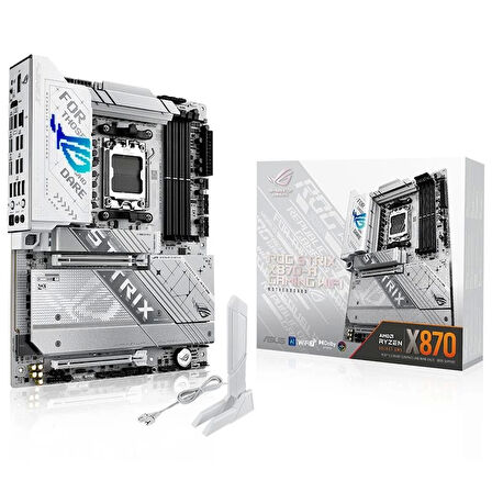 ONTECH - Asus Rog Strıx X870-a Gamıng Wıfı Ddr5 8000mhz 1xhdmı 1xdp 4xm.2 2xusb4 Am5 Atx (amd 9000/8000/7000 Seri İşlemci Uyumlu)