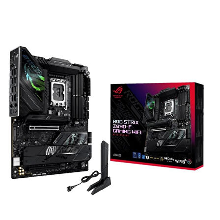 ONTECH - Asus Rog Strıx Z890-f Gamıng Wıfı Ddr5 8600mt/s 1xhdmı 1xdp 2xusb Type-c 5xm.2 Atx 1851p(ıntel Ultra Processors Serıes2)