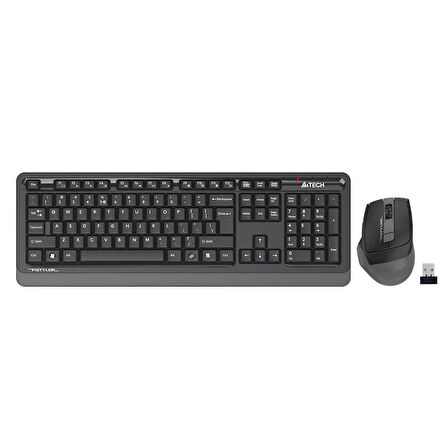 ONTECH - A4 Tech Fg1035 Gri Q Mm 2.4g Kablosuz Klavye Mouse Set