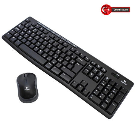 Logıtech Mk270, 920-004525, Kablosuz, Türkçe Q, Klavye Mouse Set