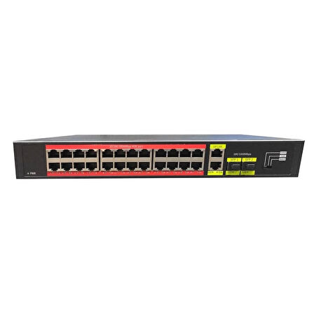 ONTECH - Tıwox Tp-g2422sfp-poe300w 24 Port Gıgabıt+2xgb Rj45/2xsfp Uplınk Rackmount Poe Swıtch