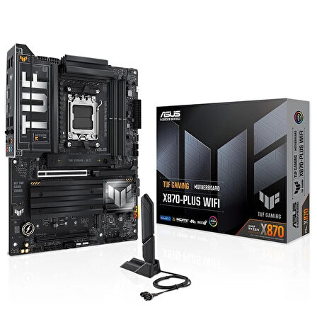 ONTECH - Asus Tuf Gamıng X870-plus Wıfı Ddr5 8000mhz 1xhdmı 2xusb4 4xm.2 Am5 Atx (amd Am5 9000/ 8000/ 7000 Seri İşlemci Uyumlu)