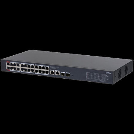 Dahua Cs4228-24gt-375 28port, Gigabit, 24 Port Poe, 375w, +2 Port Uplink, +2 Port Sfp Gigabit Combo, Cloud Yönetilebilir, Switch