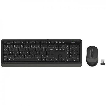 ONTECH - A4 Tech Fg1010 Gri Q Mm 2.4g Kablosuz Klavye Mouse Set