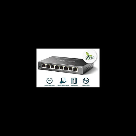 Tp-lınk Tl-sg108e, 8 Port, Gigabit, Metal Kasa, Easy Smart, Yönetilebilir, Masaüstü Switch