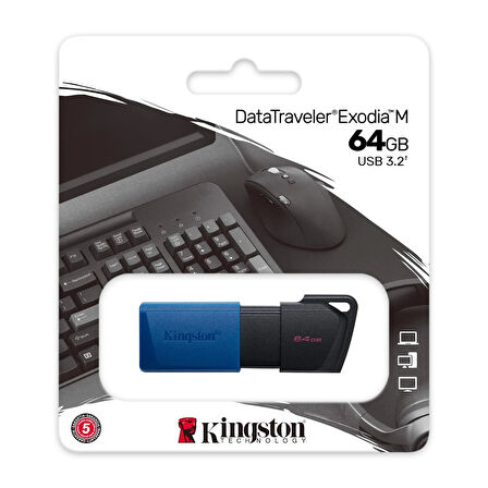 64 Gb Kıngston Usb Bellek 3.2 Gen 1 Dt Exodıa M Dtxm/64gb