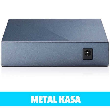Tp-lınk Tl-sg105, 5 Port, Gigabit, Metal Kasa, Yönetilemez, Masaüstü Switch