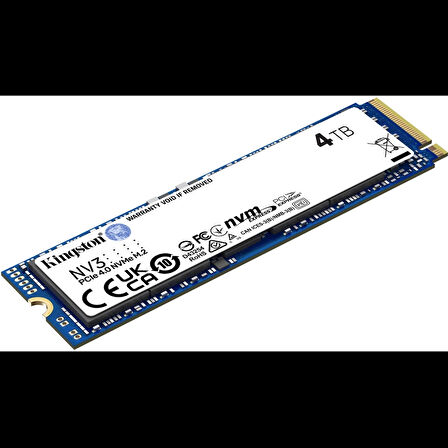 Kıngston Snv3s/4000g, Nv3, 4tb, 6000/5000, Gen4, Nvme Pcıe M.2 2280, Ssd