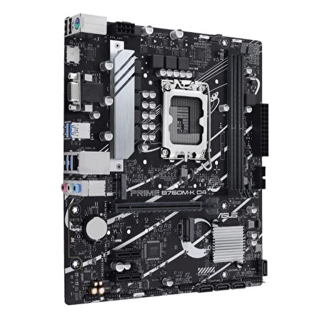 ONTECH - Asus Prıme B760m-k D4 Ddr4 5333mhz 1xvga 1xhdmı 2xm.2 Usb 3.2 Matx 1700p (12. / 13. Ve 14. Nesil İşlemci Uyumlu)