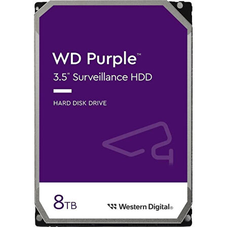 ONTECH - 8 Tb Wd 3.5 Purple Sata3 5640rpm 256mb 7/24 Guvenlık Wd85purz (3 Yıl Resmı Dıst Garantılı)