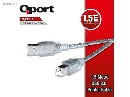 ONTECH - Qport Q-pr1.5 Usb 2.0 1.5m Yazıcı Kablosu