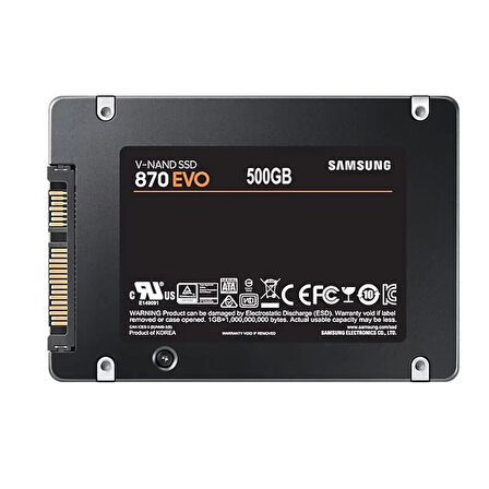 ONTECH - 500 Gb 870 Evo Samsung 2.5 Sata3 Mz-77e500bw 560-530 Mb/s Samsung Tr Garantılı