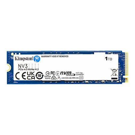 ONTECH - 1 Tb Kıngston Nv3 M.2 Nvme Pcıe Gen4 6000/4000mbs Snv3s/1000g