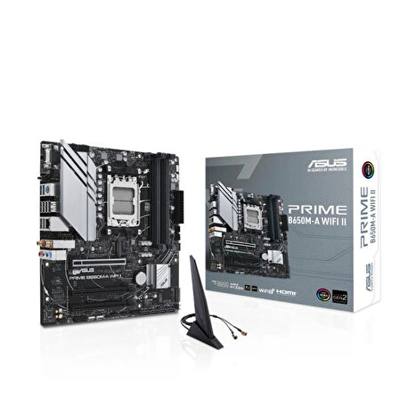 ONTECH - Asus Prıme B650m-a Wıfı Iı Ddr5 6400mhz 1xvga 1xhdmı 1xdp 2xm.2 Usb 3.2 Matx Am5 ( Amd Am5 7000 Serisi İle Uyumlu )