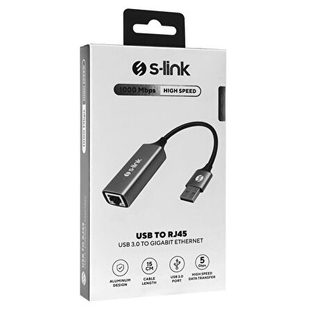 S-lınk Sw-u334, Gigabit, Usb3.0, Metal, Ethernet Kartı