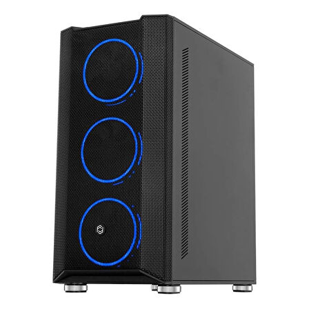 ONTECH - Frısby Fc-9405g 650w 80+ 4x120mm Dual Rıng Rgb Fan Usb 3.0 Midi Tower Siyah Kasa