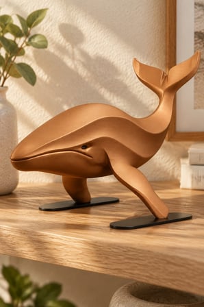 Balina Figürlü Dekoratif Biblo - 22cm Büyük Boy