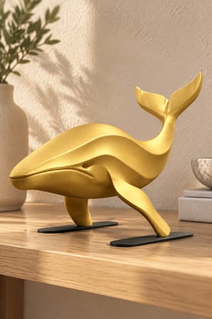 Balina Figürlü Dekoratif Biblo - 22cm Büyük Boy