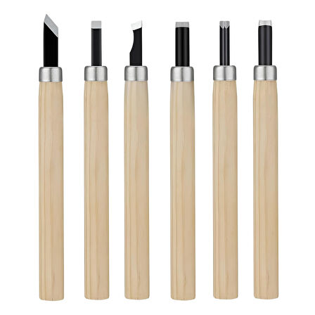 Fixonic Sakata WD1007 6 Parça Mini Ahşap Oyma Seti