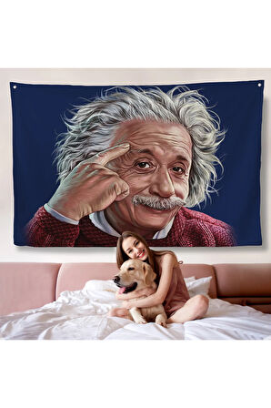 Albert Einstein Duvar Örtüsü-7252