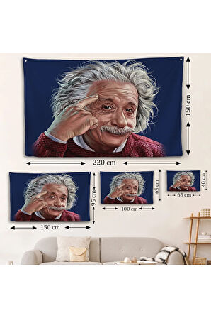 Albert Einstein Duvar Örtüsü-7252