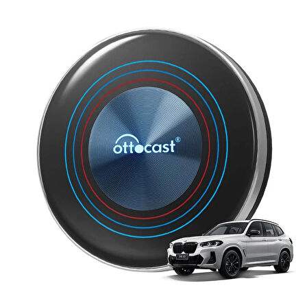 Ottocast OttoAibox i3 BMW, Android 13, Kablosuz/Wireless CarPlay Üzerinden SM6125 Android Box, Wi-Fi Hotspot, SIM Kart, Google Play Store, Netflix, Youtube Destekli (IMEI Kayıtlı)