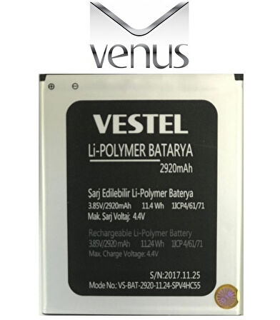 Vestel Venüs V3 5530 Pil Batarya VS-BAT-2920-11.24 İTHAL