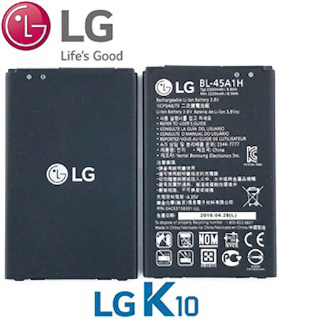 Lg K10  Batarya Pil BL-45A1H