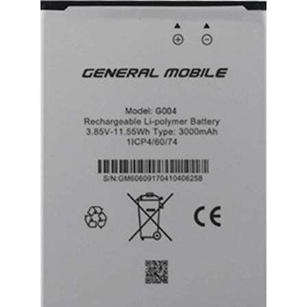General Mobile Discovery GM6/GM6 LİFE Pil Batarya