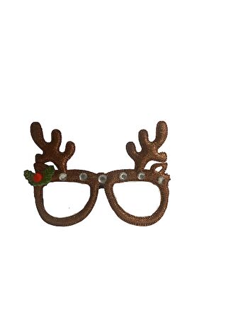 YILBAŞI GÖZLÜK GEYİK BOYNUZ TAŞLI KAHVERENGİ