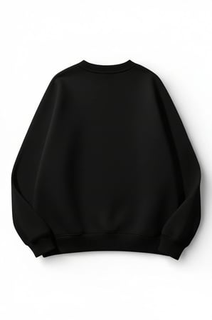 Unisex Yumuşak Dokulu Let's Spooky Baskılı Tasarım Oversize 3 İplik Bisiklet Yaka Sweatshirt