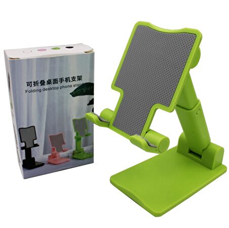(Siyah - Beyaz) Profesyonel Ayarlanabilir Telefon Tutucu Stand Folding