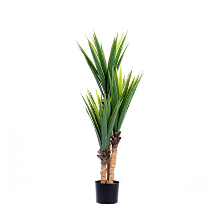 Reyo 120cm Yucca Yapay Ağaç Gerçek Dokulu Yeşil