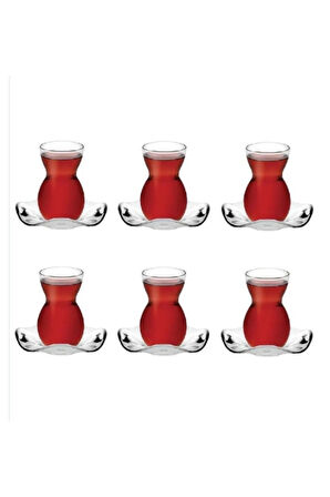 96574 Dantel Çay Takımı 140 cc 12 Parça 6 Adet Çay Bardağı 6 Adet Çay Tabağı